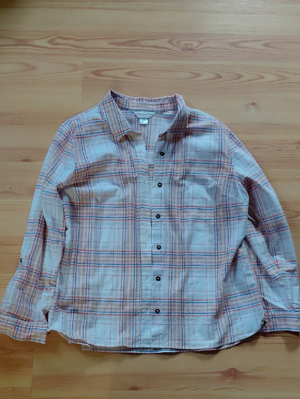 Christopher and Banks Light Plaid Button-Up Shirt-100% cotton.